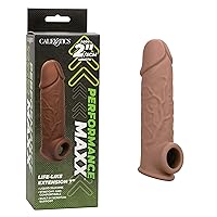 CalExotics Performance Maxx Life-Like Extension Penis Sleeve Extender 7 Inch - Brown - SE-1633-10-3