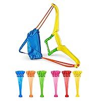 Bunch O Balloons Slingshot + 6 Balloon Bunches (200+ Balloons) by ZURU Rapid-Filling Self-Sealing Water Balloons, for Outdoor, Family, Friends, Children Summer Fun