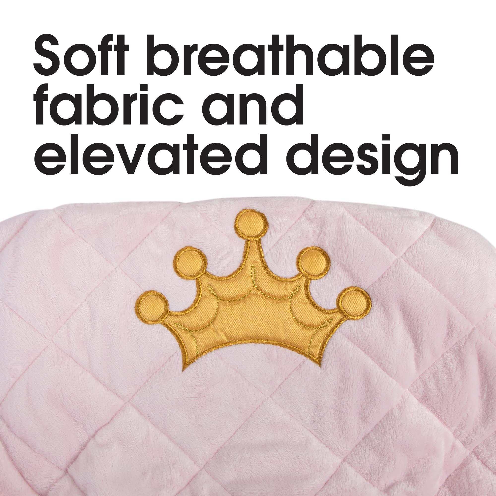 Boppy Changing Pad Cover, Pink Royal Princess, Minky Fabric , 32x16x7 Inch (Pack of 1)