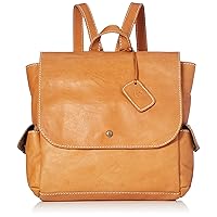 Fes Garnet 48806 Women's Leather Backpack, Brown