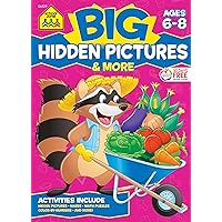 School Zone - Big Hidden Pictures & More Workbook - 320 Pages, Ages 6 to 8, 1st Grade, 2nd Grade, Search & Find, Picture Puzzles, Hidden Objects, Mazes, and More (School Zone Big Workbook Series) School Zone - Big Hidden Pictures & More Workbook - 320 Pages, Ages 6 to 8, 1st Grade, 2nd Grade, Search & Find, Picture Puzzles, Hidden Objects, Mazes, and More (School Zone Big Workbook Series) Paperback