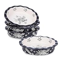 Wisenvoy Mini Pie Pans Ceramic Pie Plate Pie Pan Mini Pie Pans for Baking Pie dish Porcelain Mini Pie Pan