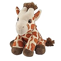 Wild Republic Pocketkins Eco Giraffe, Stuffed Animal, 5 Inches, Plush Toy, Made from Recycled Materials, Eco Friendly