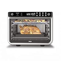 DT201 Foodi 10-in-1 XL Pro Air Fry Digital Countertop Convection Toaster Oven with Dehydrate and Reheat, 1800 Watts, Stainless Steel Finish, Silver