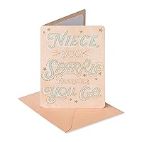 American Greetings Birthday Card for Niece (You Sparkle)