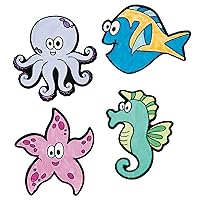 Color Your Own Fuzzy Under The Sea Magnets - Crafts for Kids and Fun Home Activities