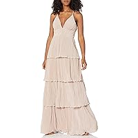 Speechless Women's Tiered Full Length Party Dress