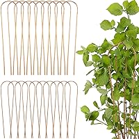 20 Pcs 4 Feet and 3 Feet Bamboo Plant Trellis Natural U Hoop Garden Trellis Arch Plant Stakes for Indoor Plants Hoops for Plant Support Vines Climbing Flowers Outdoor
