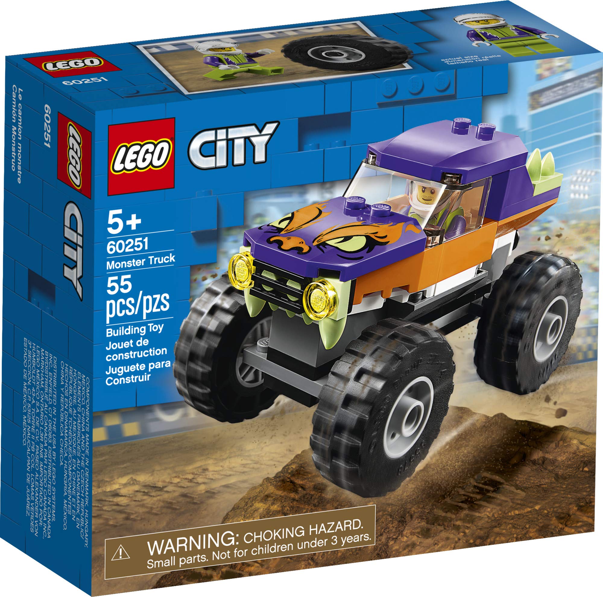 LEGO City Monster Truck 60251 Playset, Building Sets for Kids (55 Pieces)