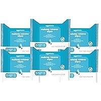 Amazon Basics Hydrating Makeup Remover Wipes, 150 wipes (Pack of 6)