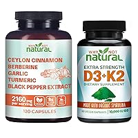 Why Not Natural Ceylon Cinnamon with D3K2 Capsules