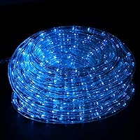 LED Rope Light, 50Ft 540 LEDs LED Strip Lights Indoor Outdoor Waterproof Decorative Lighting Kit (Blue)
