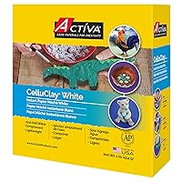 Activa FastMâché Fast Drying Paper Mâché, 24-oz (680g) | Heavy & Tough Finish with Minimal Shrinkage 1, 1.5 lbs, White