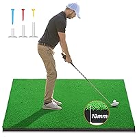 Golf Mat, Thickened Hitting Mat: Golf Training Chipping/Swing Artificial Turf Practice Mat for Backyard Driving, Indoor/Outdoor Golf Training Aids - Premium Golf Gift for Men/Dad/Golfers