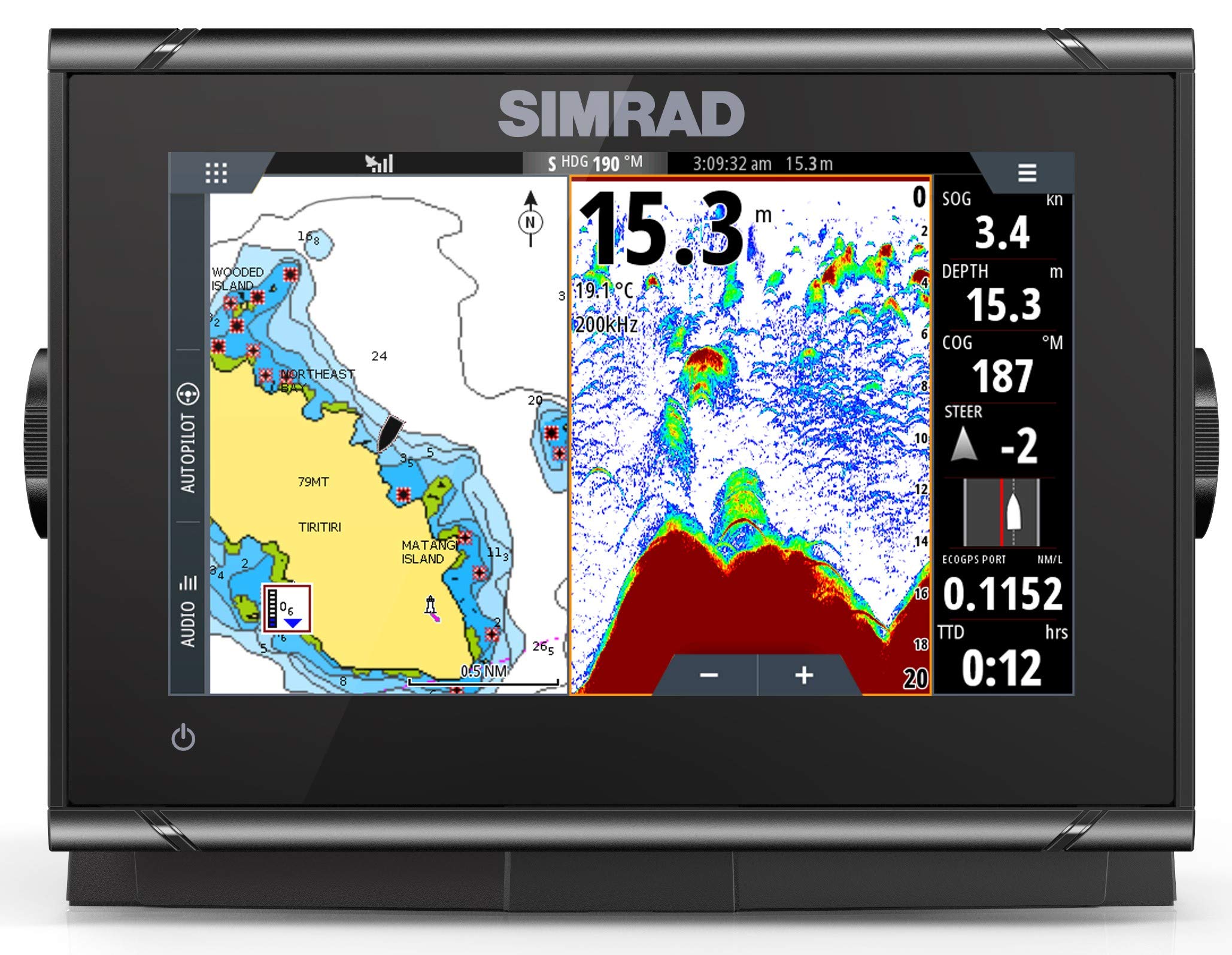 Simrad GO7 XSR - 7-inch Chartplotter (No Transducer) with C-MAP Discover Chart Card
