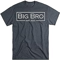 Big Bro Est 2022 Shirt, Big Bro Est 2023 Tee, Promoted Brother Tee, Birthday Present for Brother, Bday Gift for Son