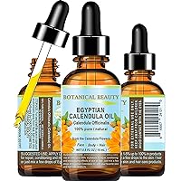 CALENDULA OIL Egyptian Calendula Officinalis Marigold Oil Pure Natural for FACE, SKIN, BODY, HAIR, NAILS 0.5 Fl.oz.- 15 ml Skin Moisturizer Oil