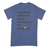 Person Woman Man Camera Tv Shirt Person Woman Man Camera Tv Moron Tshirt Trump Cognitive Test Shirts