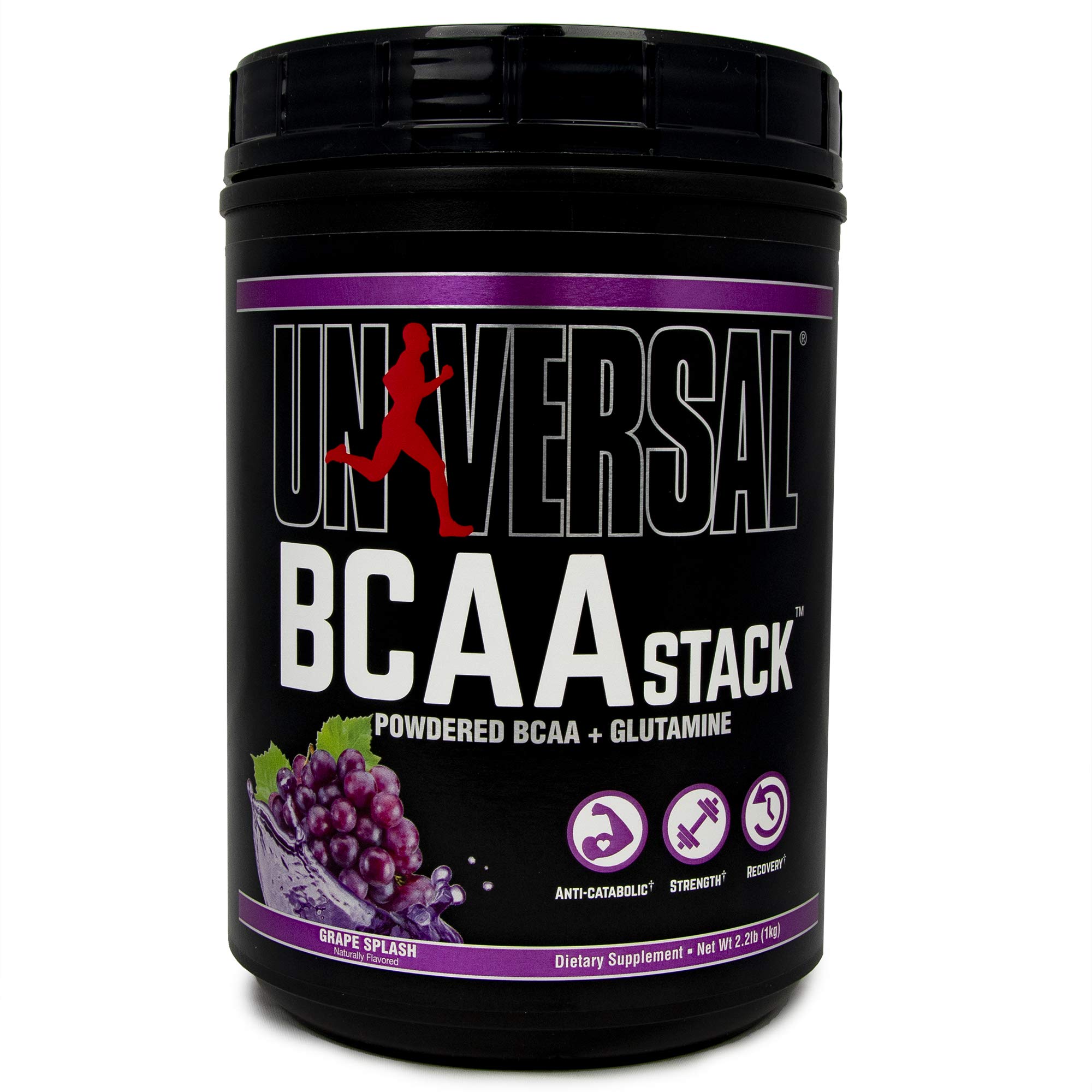 Universal Nutrition BCAA Stack - Branched Chain Amino Acids with Glutamine, Grape Splash