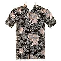 Shirt Navy Hawaiian Printed Shirt REDM0907