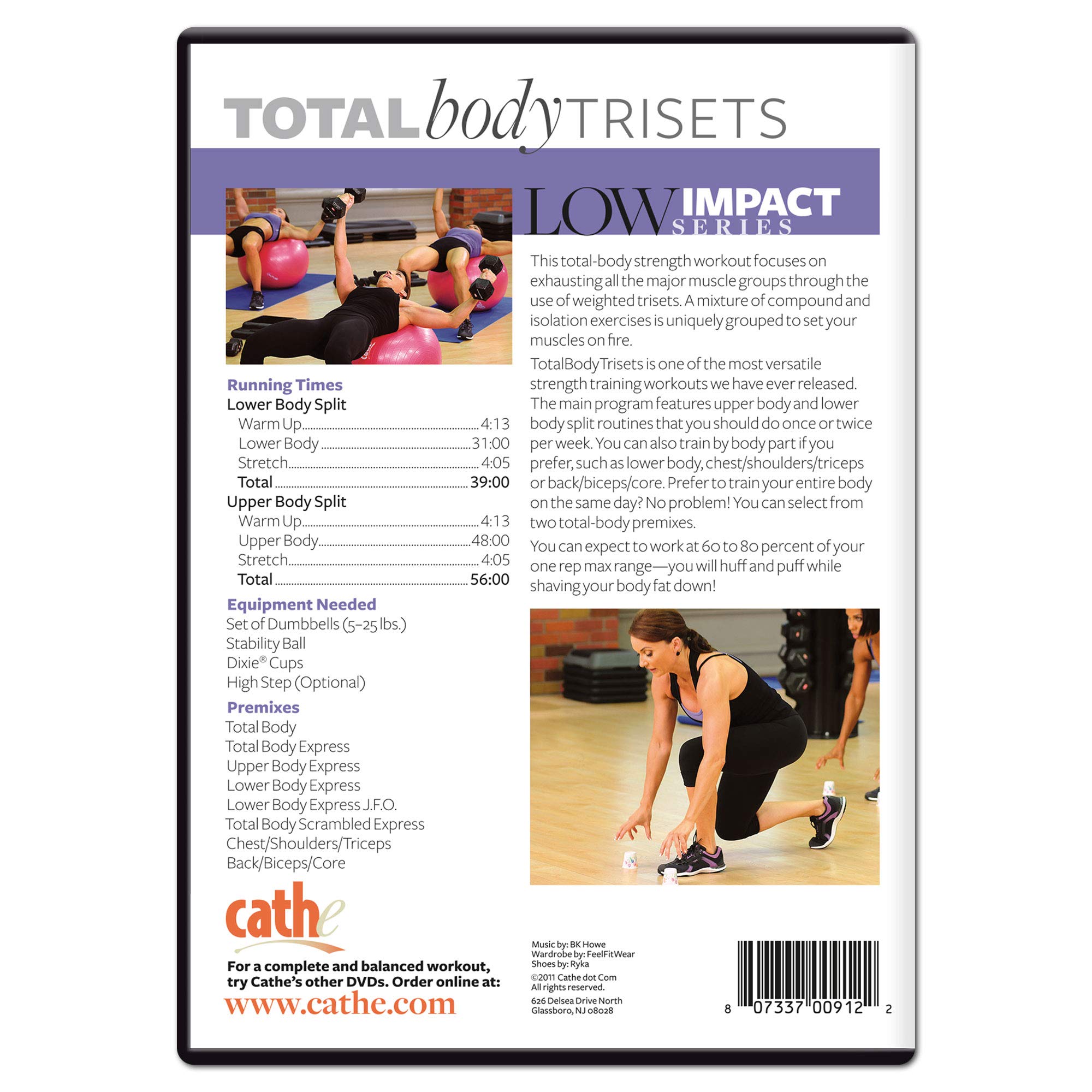 Cathe Friedrich's Low Impact Series: Total Body Tri-Sets [DVD]