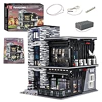 Mould King 16042 Bar Building Blocks Kits Toy, Streetview Architecture with LED Light, Construction Set to Build, Gift for Kids Age 14+ /Adult Collections Enthusiasts (3992 Pieces)