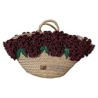 Dolce & Gabbana - Designer Bag Collection - Multicolor Straw Floral Handbag Tote Women Purse