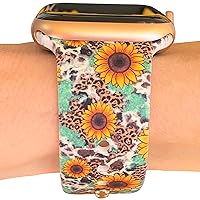 Floral Watch Band - Compatible with iwatch Bands 45mm 44mm 42mm 41mm 40mm 38mm Band Replacement for iWatch Series 9 8 7 6 5 4 3 2 1 se