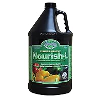 Microbe Life Hydroponics Nourish-L Liquid Fertilizer for Hydroponics Gardening, Stimulator to Enhance Plant Nutrient Absorption for Fruits and Vegetables, Better Yields Better Grows, 1 Gallon