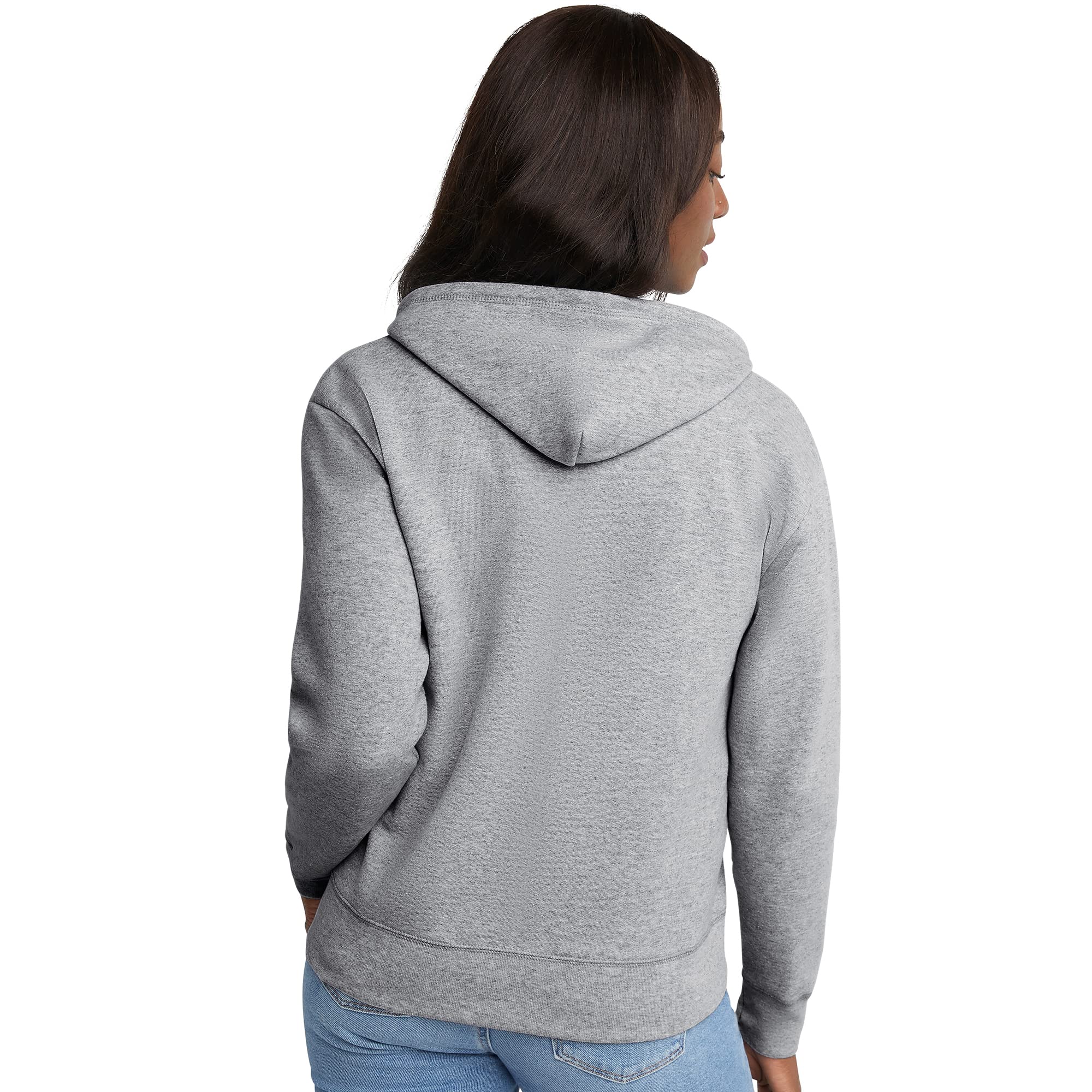Hanes Full-Zip Hooded, EcoSmart Sweatshirt, Women's Comfortable Hoodie