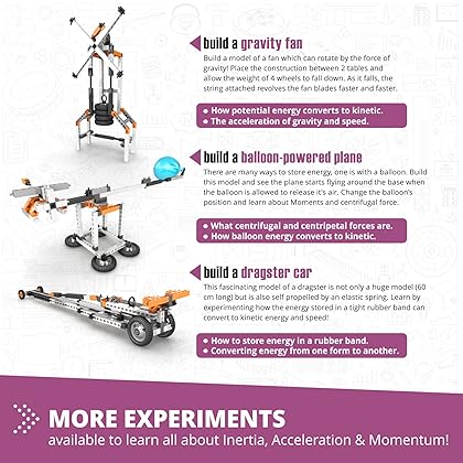 Engino- Stem Toys, Educational Toys for Kids 9+, Newton's Laws Inertia, Kinetic & Potential Energy, Construction Toys, Gift for Boys and Girls