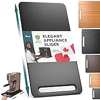 Ibyx Elegant Sliding Tray for Your Coffee Maker & Heavy Kitchen Appliances - Patent Pending - Sturdy, Slides Easily from Under The Cabinet - Rolling Appliance Tray for Countertop with Wheels 7.5X14.5