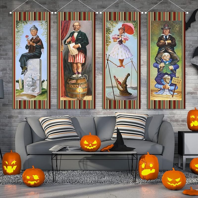 Mua Large set of 4 Haunted Mansion Stretching Portraits Outdoor ...