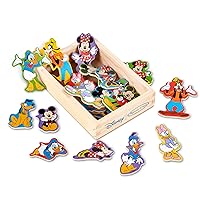 Melissa & Doug Wooden Mickey Mouse Character Magnets (20 pcs) - Cute Fridge Magnets For Toddlers Ages 2+