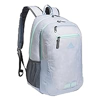adidas Foundation 6 Backpack, Stone Wash White/Blue Dawn/Semi Flash Aqua Blue, One Size
