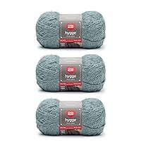Red Heart Hygge Aloe Yarn - 3 Pack of 141g/5oz - Acrylic Nylon Blend - 5 Bulky - 132 Yards - Knitting/Crochet