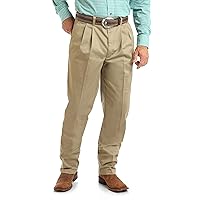 Wrangler Mens Pleated Front Casual Pants