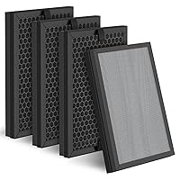 JF260 Replacement Filter, 3-in-1 Pre-Filter, H13 True HEPA and Activated Carbon Filtration System, 4 Pack