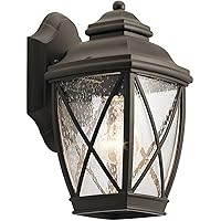 49840OZ One Light Outdoor Wall Mount, Old Bronze