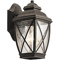 Kichler 49840OZ One Light Outdoor Wall Mount, Old Bronze