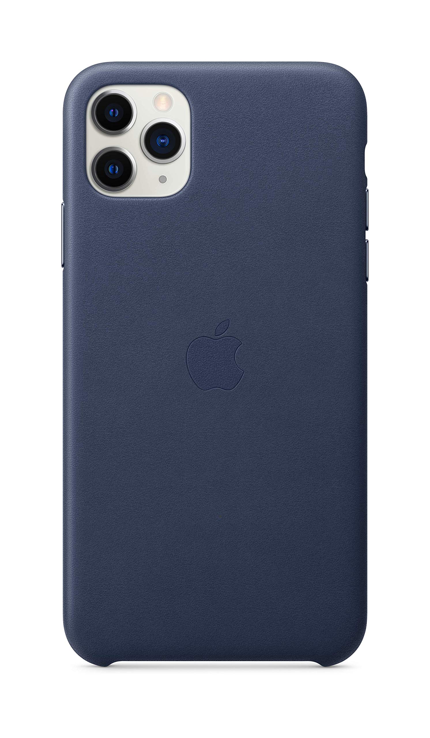 Apple iPhone 11 Pro Max Midnight Blue Leather Case - Slim Fit, Wireless Charging Compatible