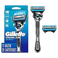 ProGlide Chill Razor for Men, Handle + 2 Blade Refills