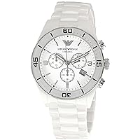 Emporio Armani Women's AR1424 Ceramic White Dial Watch