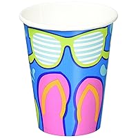 AmscanSummer Splash Party Cups, 9 oz., 18 Ct.