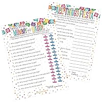 DISTINCTIVS Taco 'Bout a Baby Shower - All Things Fiesta and Mommy or Daddy Matching Game (2 Game Bundle) - 20 Dual Sided Cards