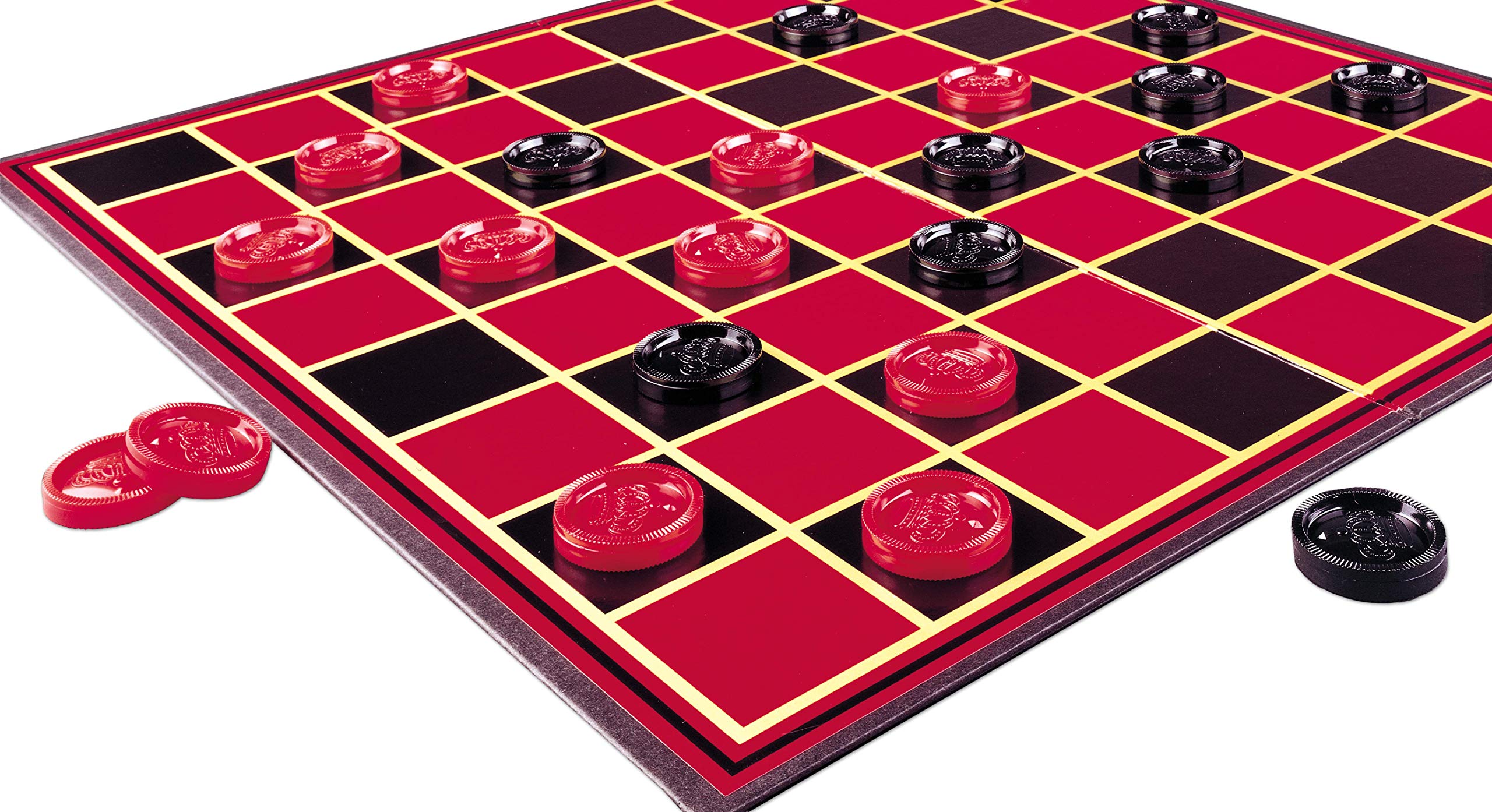 Pressman Checkers -- Classic Game With Folding Board and Interlocking Checkers ,5
