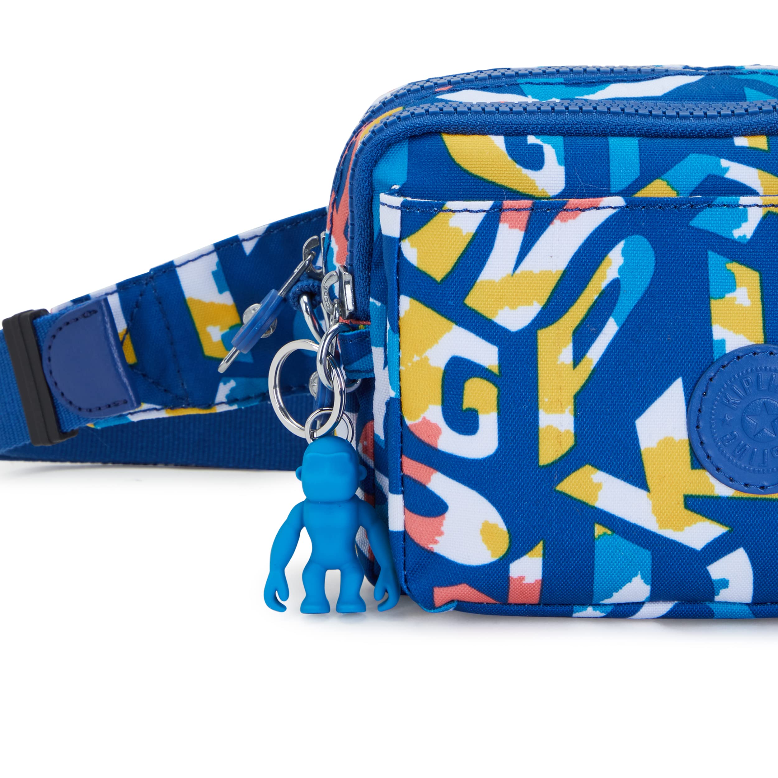 Kipling Women’s Abanu Crossbody Bag, Lightweight, Adjustable Nylon Waist Pack with Multi-Compartment Zip Pockets
