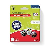 Glue Dots, Craft Dots Value Pack, Double-Sided, 1/2