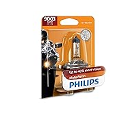 Philips 9003MVB1 MotoVision Motorcycle and Powersport Replacement Headlight Bulb, 1 Pack