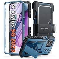 FNTCASE for Moto G-Stylus 5G-2023 Case: Rugged Belt Clip Holster Shockproof Protective Shell Heavy Duty Military Grade Protection Cell Phone Cover with Kickstand for Motorola Moto G Stylus 5G 2023